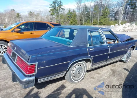 1985 Mercury Grand Marquis из США, поврежденный, VIN 2MEBP95F4FX705866